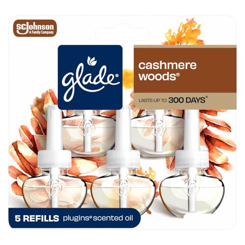 Image of Glade PlugIns Air Freshener Refills, Cashmere Woods, 5 Count