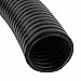 Tool parts 4.7 M 24.5 x 28.5 Mm PE Flexible Corrugated Conduit Tube for Garden - Office Black