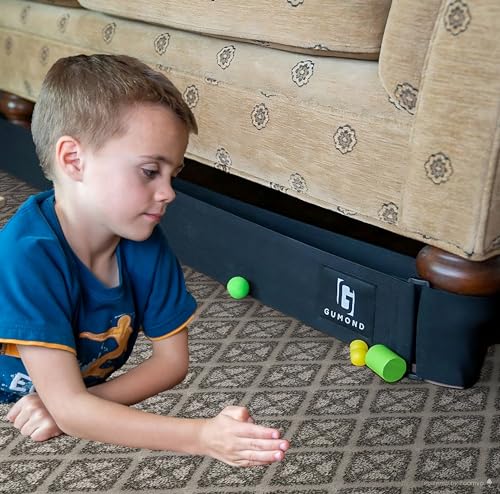 Gumond One Size Fits Some Toy Blocker for Under Couch and Bed - Works on Carpet - NO Glue | Pet Bed Bumper | Couch Gap Blocker