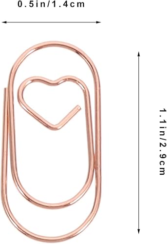 Miniatura 2 de Didiseaon 30 clips de papel para documentos, clips de archivo novedosos, clips de archivo con forma, clips de archivo de libros, clips de lectura de