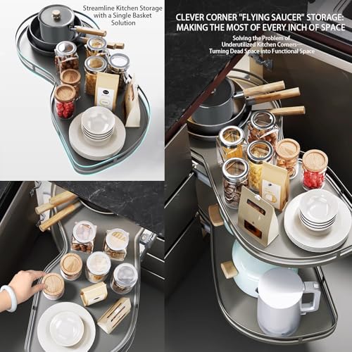 Étagère de rangement de cuisine double pour optimiser les angles morts - 7