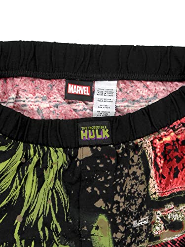 Marvel The Incredible Hulk Smash Brick Comic Style Men's Boxer Lounge Shorts3