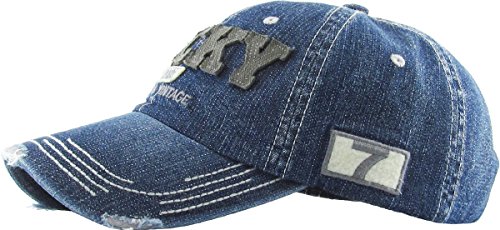 Image of Fashion Vintage Distressed Washed Assorted Baseball Cap Dad Hat Adjustable Unisex
