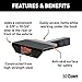 CURT 31001 10-3/4-Inch Non-Skid Trailer Hitch Step for 2-Inch Receiver