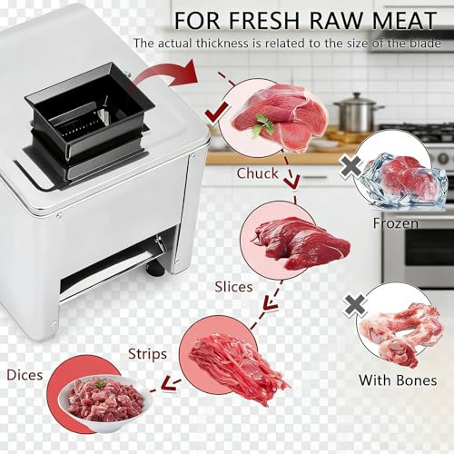 Cortadora y Trituradora de Carne 850W Acero Inoxidable miniatura 2