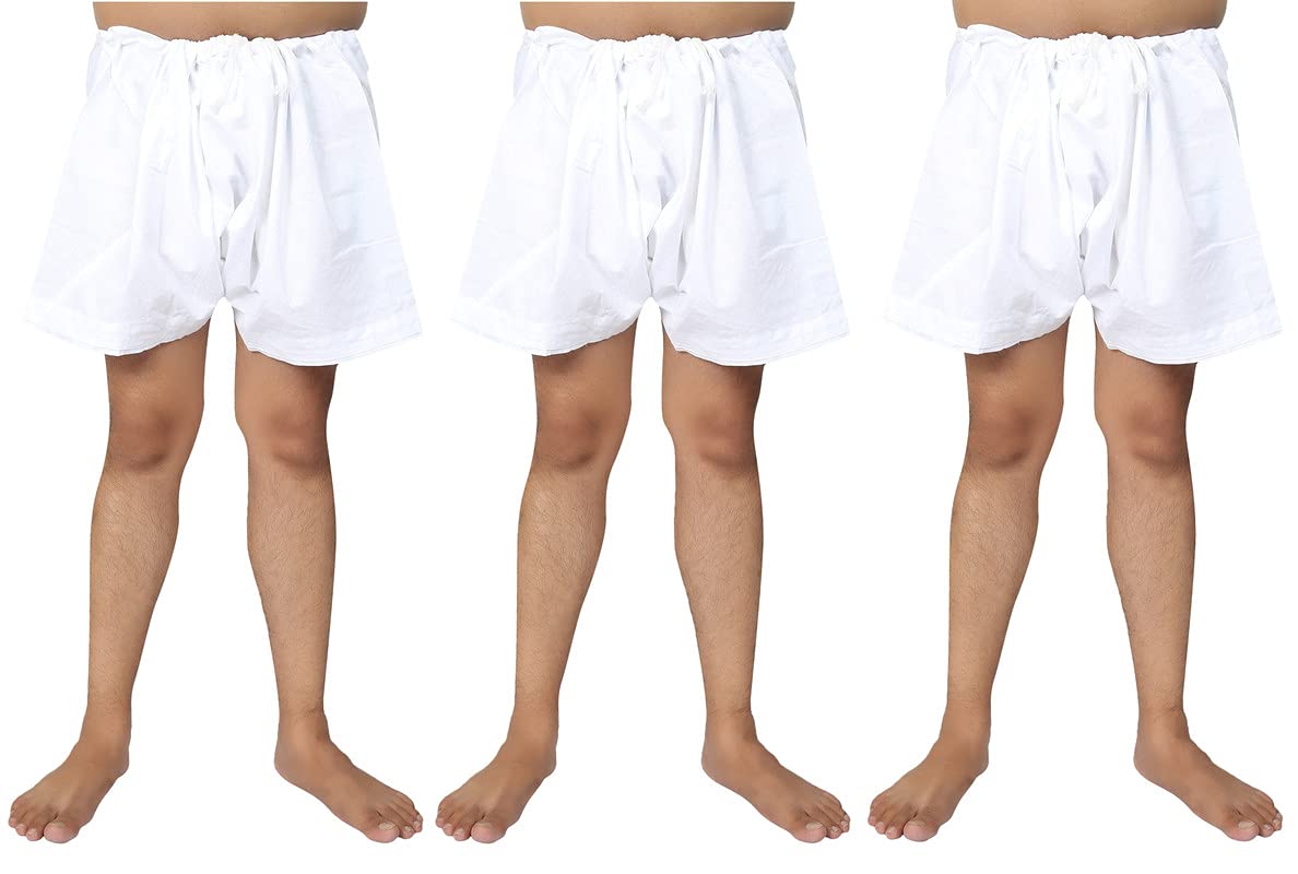 bismaadh 100% Pure & Soft Bamboo Cotton Readymade Kachhera/Boxer/Undergarment for Men & Women Pack of 3-picture-51