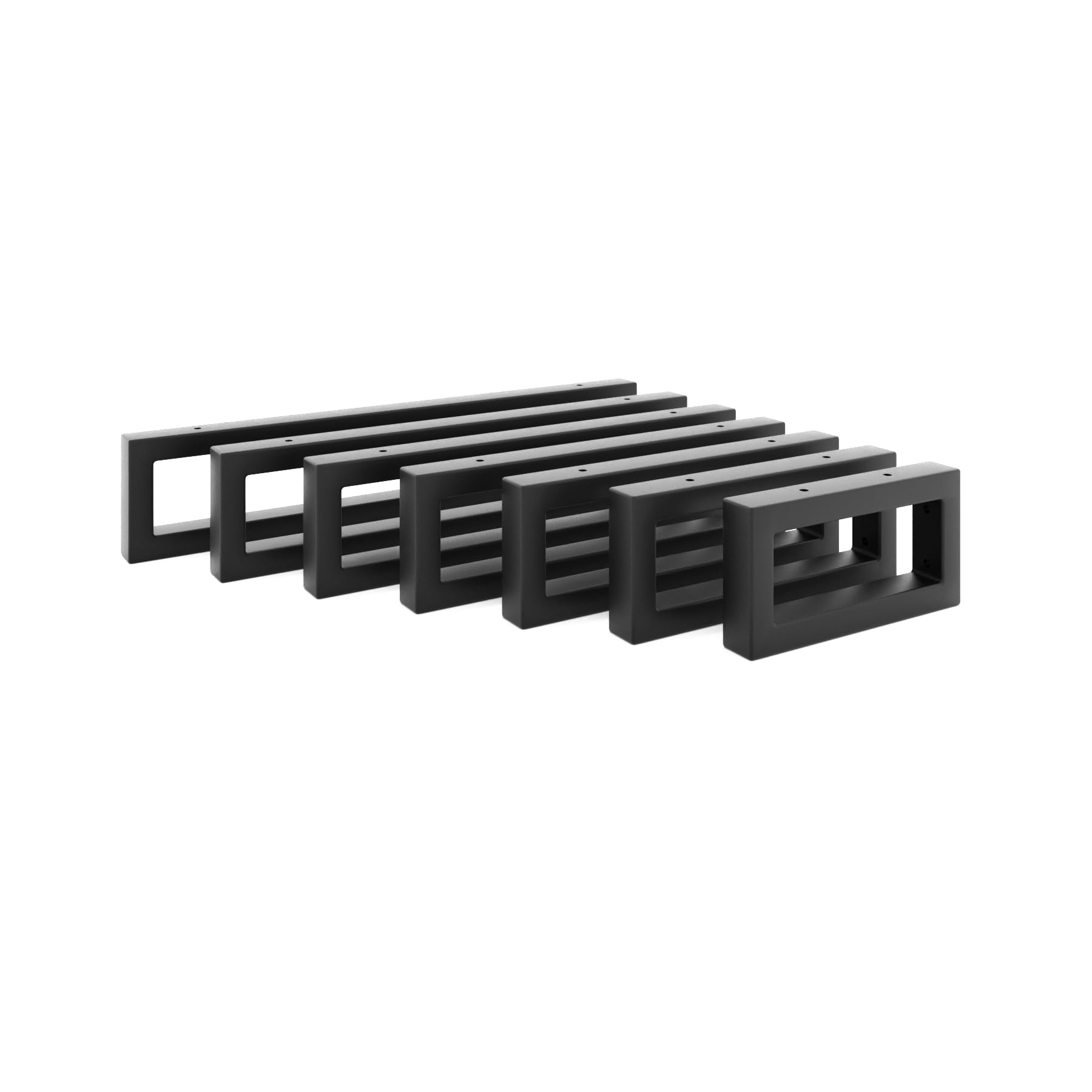 HEVVA RHEIN - Juego de 2 soportes para lavabo, altura 10 cm (45 cm), color negro | Soporte para lavabo, soporte para lavabo, consola de pared para lavabo, consola de lavabo, soporte para lavabo