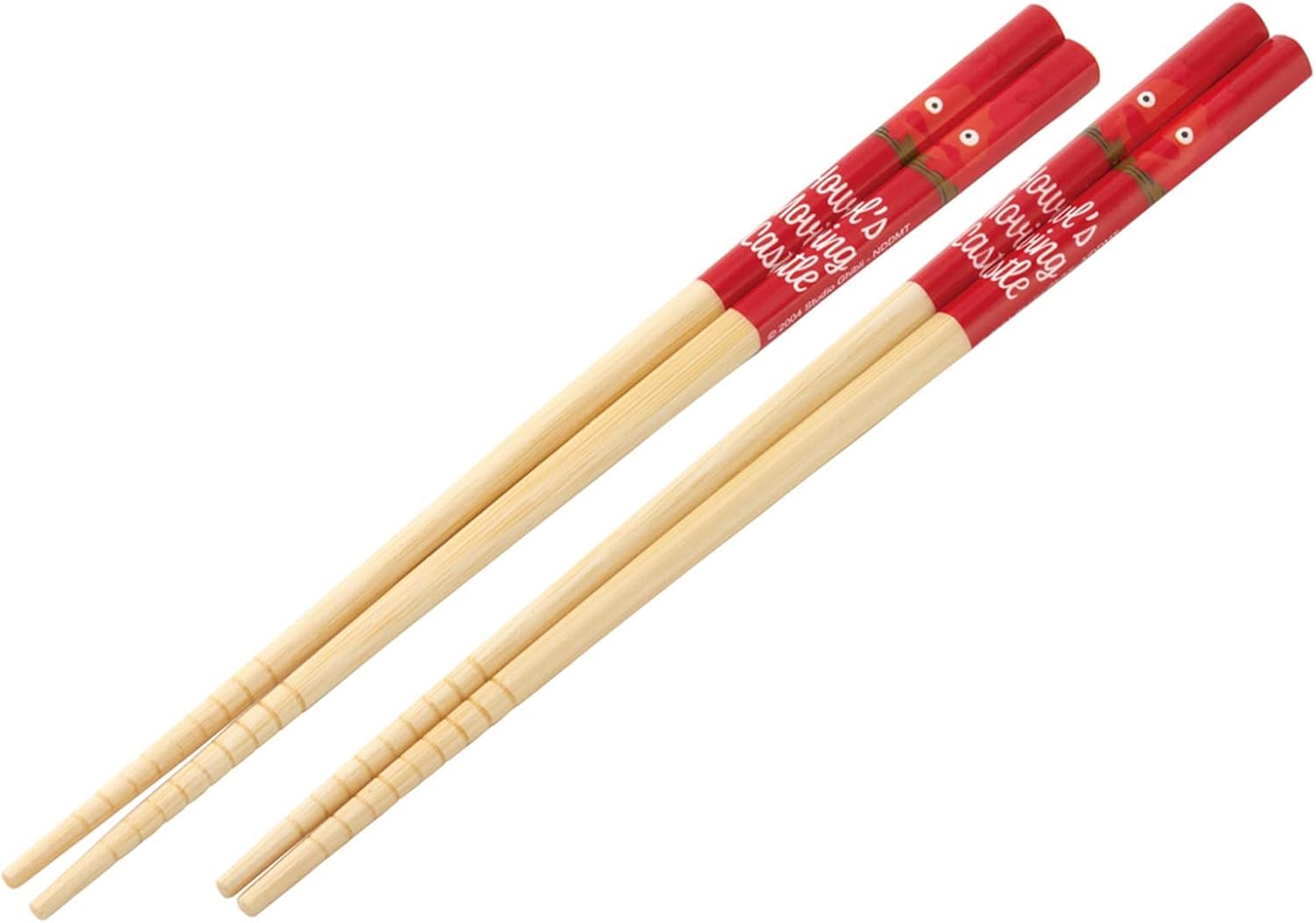 Howl's Moving Castle Chopsticks 2pc Set (Calcifer) - Authentic Japanese Design - Lightweight, Durable and Convenient