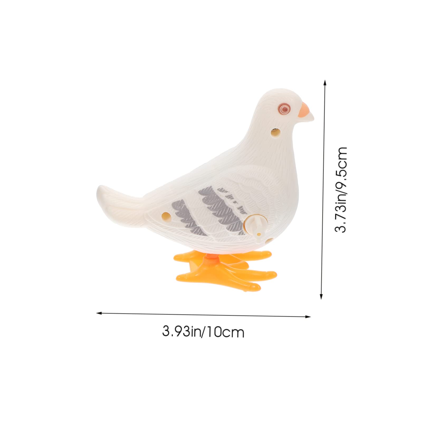 SUPVOX 5pcs Vintage Wind-up Pigeon Toys Small Clockwork Pigeon Figurine Toys for Boys and Girls Random