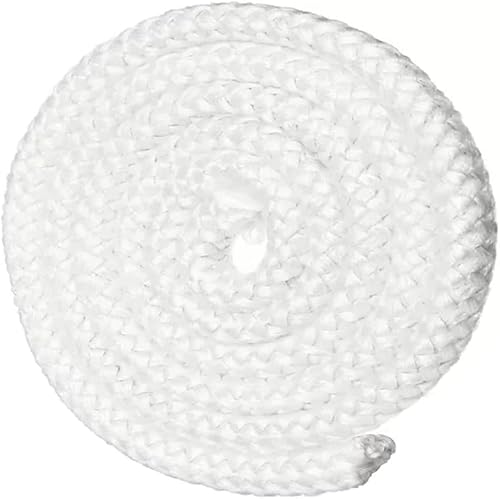 Yuettyy Junta De Puerta De Estufa De Leña, Cuerda De Sellado De Estufa, Junta Refractaria, Cuerda Blanca 6 8 10 12 14 16 18 20 25 Mm, Cuerda De Sellado Redonda De Fibra De Vidrio De 2 Metros Para