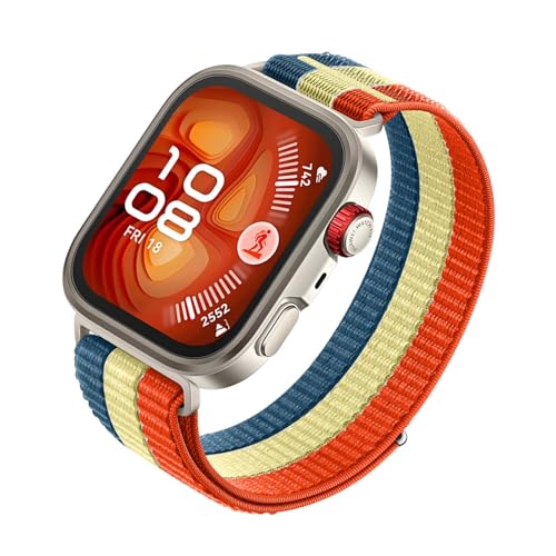 [GMBYLBY] Nylon Braided Smartwatch Band Wriststrap Replacement Wristband for Fit 3/4 Quick Release Sweatproof Bracelets Belt Nyl