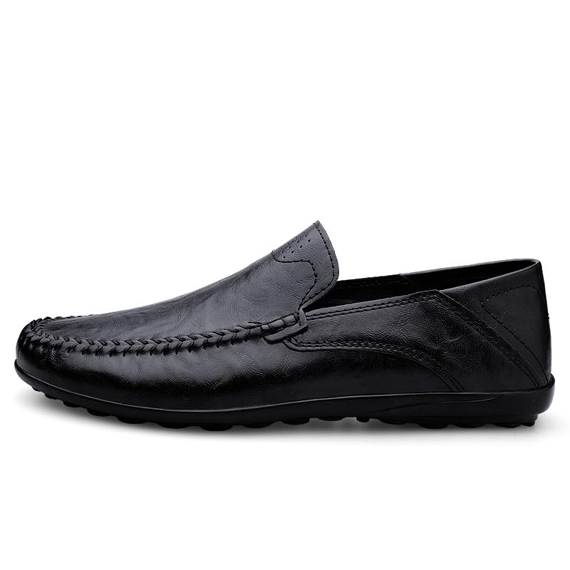Men's Loafers Round Toe Faux Leather Solid Color Loafer Shoes Anti-Slip Comfortable Flexible Walking Casual Slip-on3