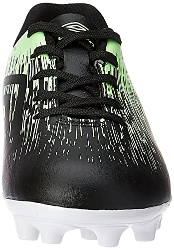 Chuteira Campo Acid II Jr, Umbro, Criança Unissex, Preto/Paradise Green, 34