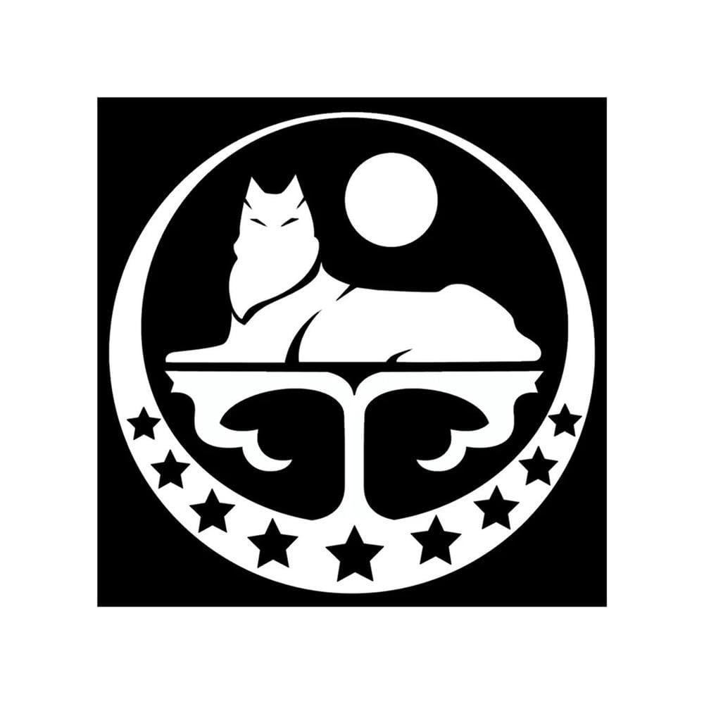 Auto Accessory 15 * 15cm Chechen Wolf Car Sticker Vinyl Decal Car Auto Stickers for Car Bumper Window Car Decorations(White)