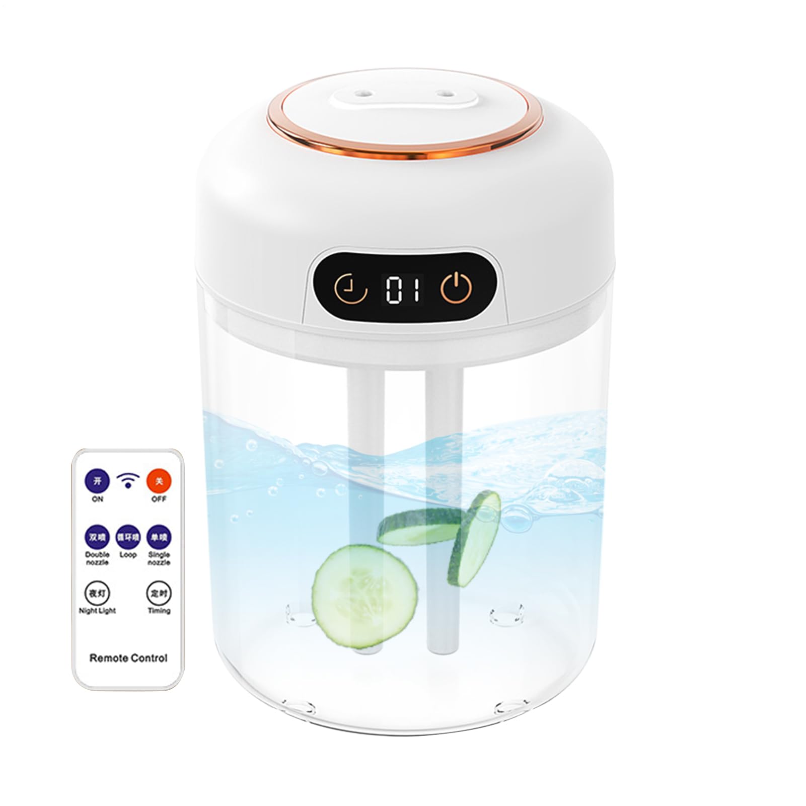 Humidificateur double brume compact puissant pour maison