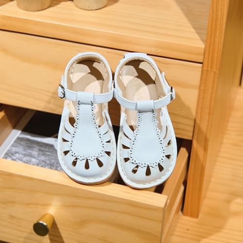 Image of THEE BRON Toddler Girls Espadrilles Sandals Hollow Out Rustic Dress Shoes