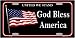 Smart Blonde God Bless America United We Stand Vanity Metal Novelty License Plate Tag Sign