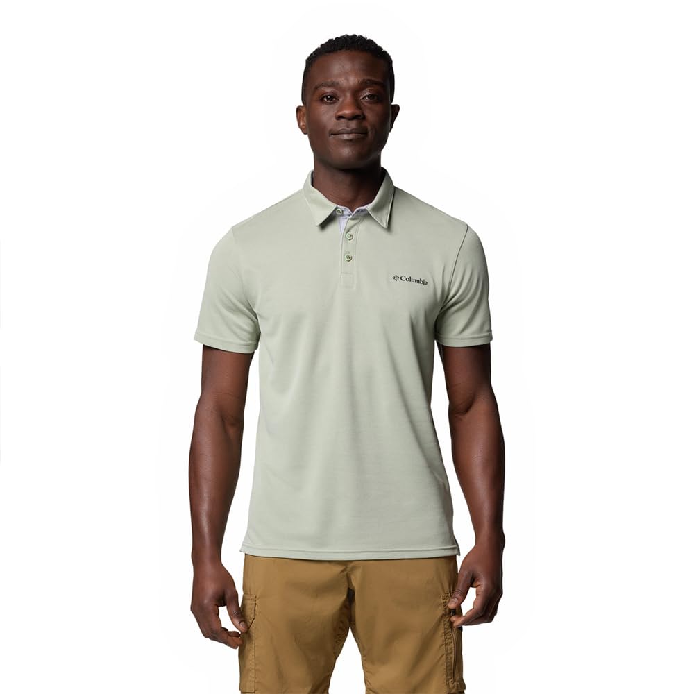 Columbia Nelson Point Polo, Polo Manga Corta para Hombre