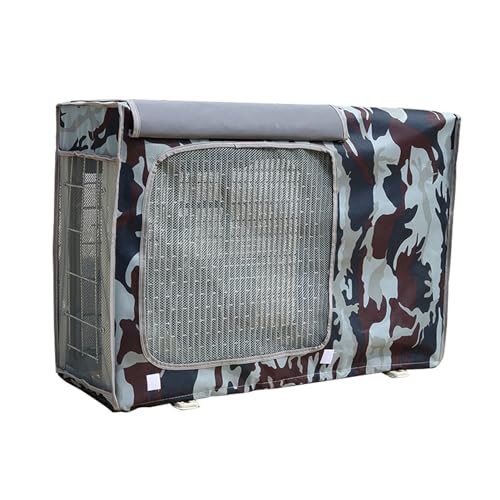 Funda universal para aire acondicionado exterior, escudo de malla resistente a la intemperie para unidades, protección duradera para todo tipo de clima para prolongar la longevidad de la bomba de