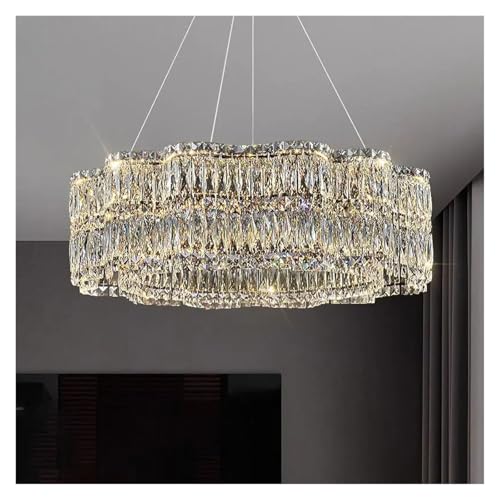 Lampe suspendue LED cristal moderne LWX pour illuminer chaleureusement le salon et la table