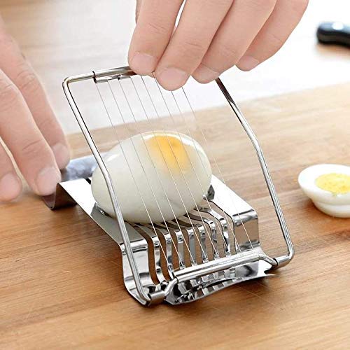 VROFIRE® Stainless Steel Egg Slicer Cutter Slicer for Hard Boiled
