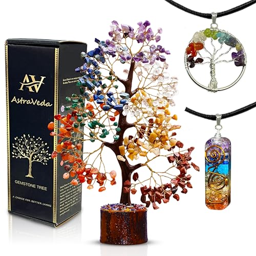 AstraVeda Red Jasper Tree, Crystal Tree, Tree of Life, Chakra Tree, Feng Shui Tree, Healing Crystal, Gemstone Tree, Crystal Gifts, Healing Stones, Spiritual Gift