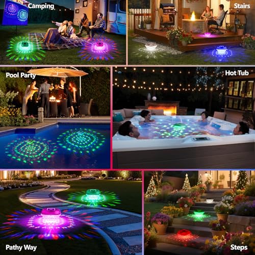 62% Off Solar Floating Pool Lights with RGB Color Changing - Image 8