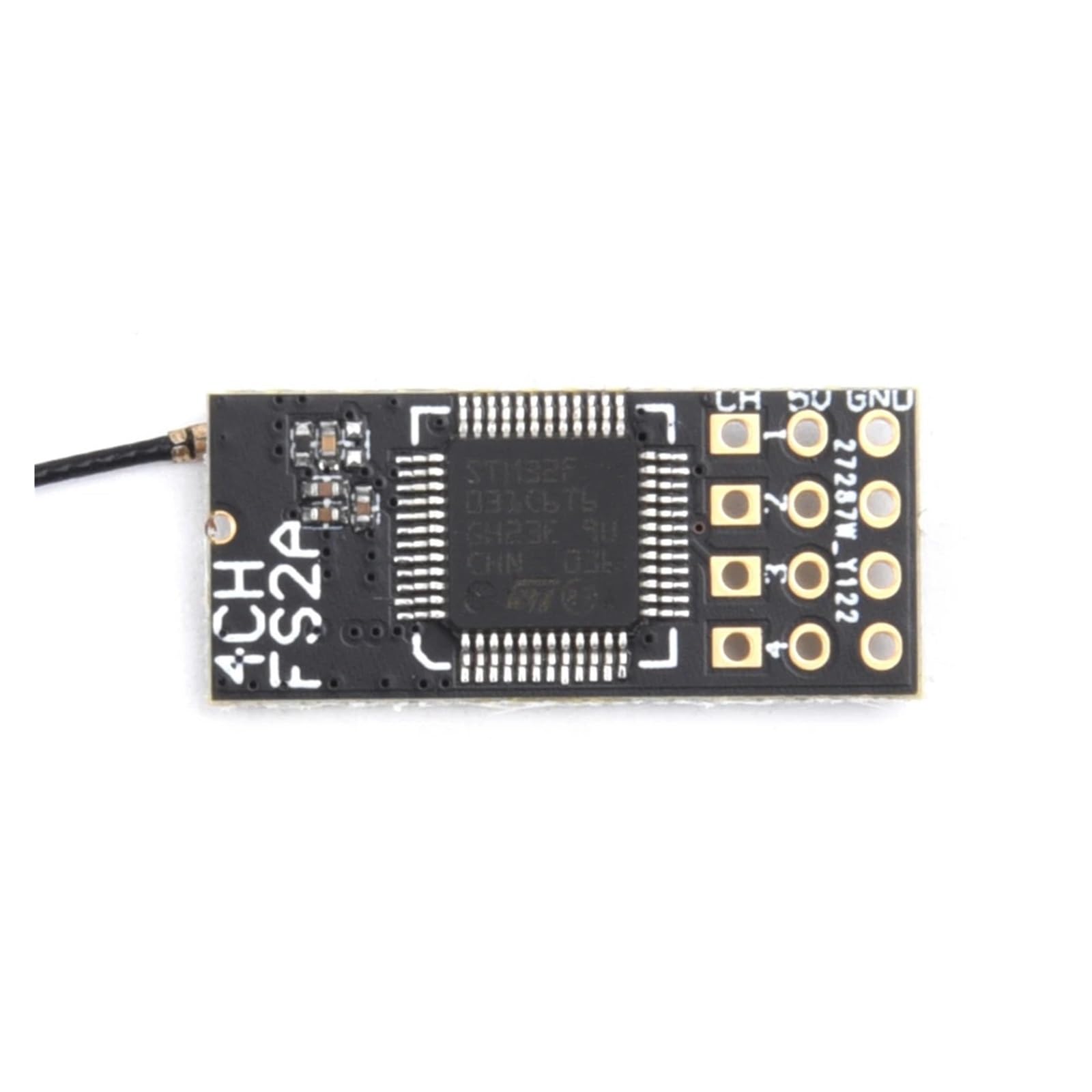 FS2A 4CH AFHDS 2A – Mini Receptor PWM Compatible Con Transmisores Flysky I6, I6X E I6S, Tamaño 25x11x3 Mm, Para Drones Y Modelismo