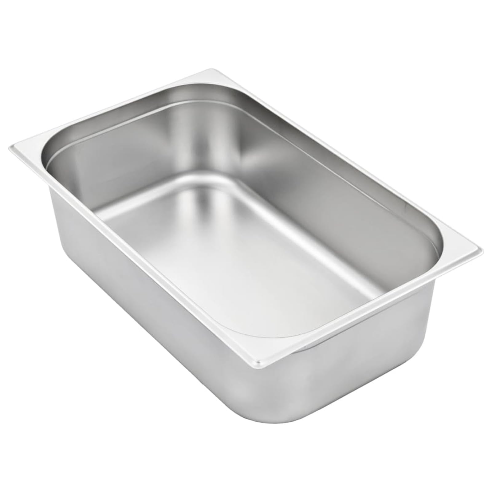 Homgoday Gastronorm - Contenedores de acero inoxidable, 2 unidades, GN 1/1, 150 mm, decoración de muebles de interior para salón, oficina o dormitorio