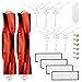 Topteam 19 Piezas Accesorios Compatible con Robot Aspirador MI, Xiaomi, Mijia Accesorios Roborock S50 S51, 2 Cepillo Principal +6 Cepillo Lateral+1 Auxiliar de Limpieza+4 Filtros HEPA+6 Tornillo