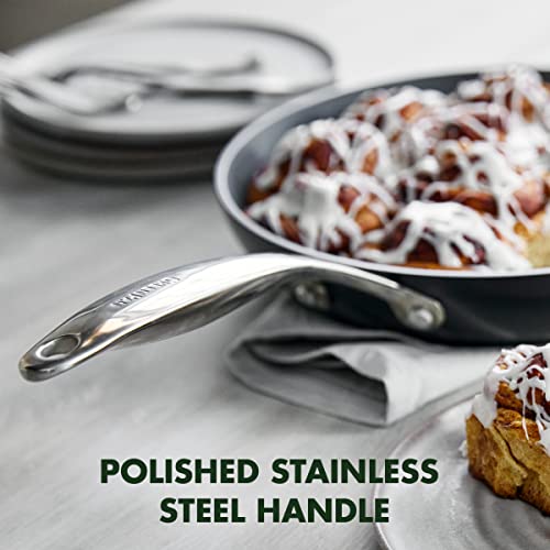 Greenpan Valencia Pro Hard Anodized Healthy Ceramic Nonstick 11" Frying Pan Skillet, Pfas-Free, Induction, Dishwasher Safe, Oven Safe, Gray #TOP6