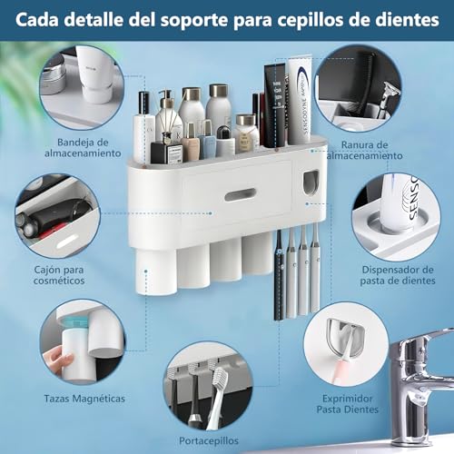 Consejos y reviews para comprar Porta cepillos que puedes comprar esta semana. 11 Imagen adicional