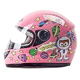 Kids Full Face Electric Motorcycle Helme,DOT Approved Boys Girls Off-Road Motocross Full Face Helmet ATV Dirt Bike Racing Helmet for Youth Child Kids(Within 52Cm)