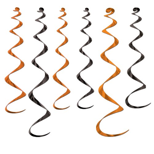 Twirly Whirlys (asstd orange & black) (6/Pkg)