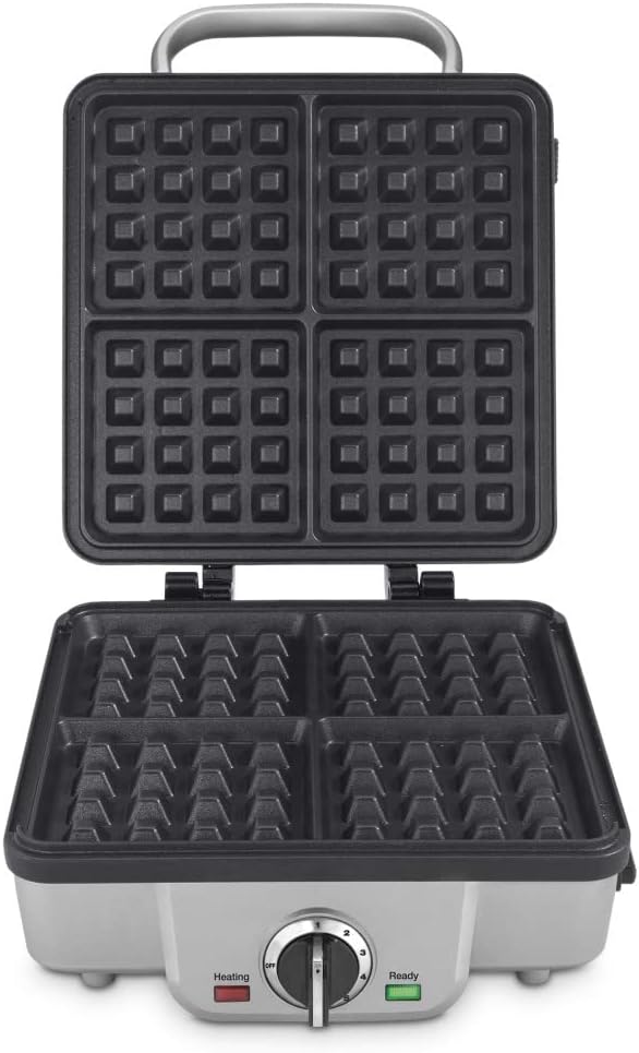 Cuisinart WAF-300P1 Belgian Waffle Maker with Pancake Plates, Brushed Stainless