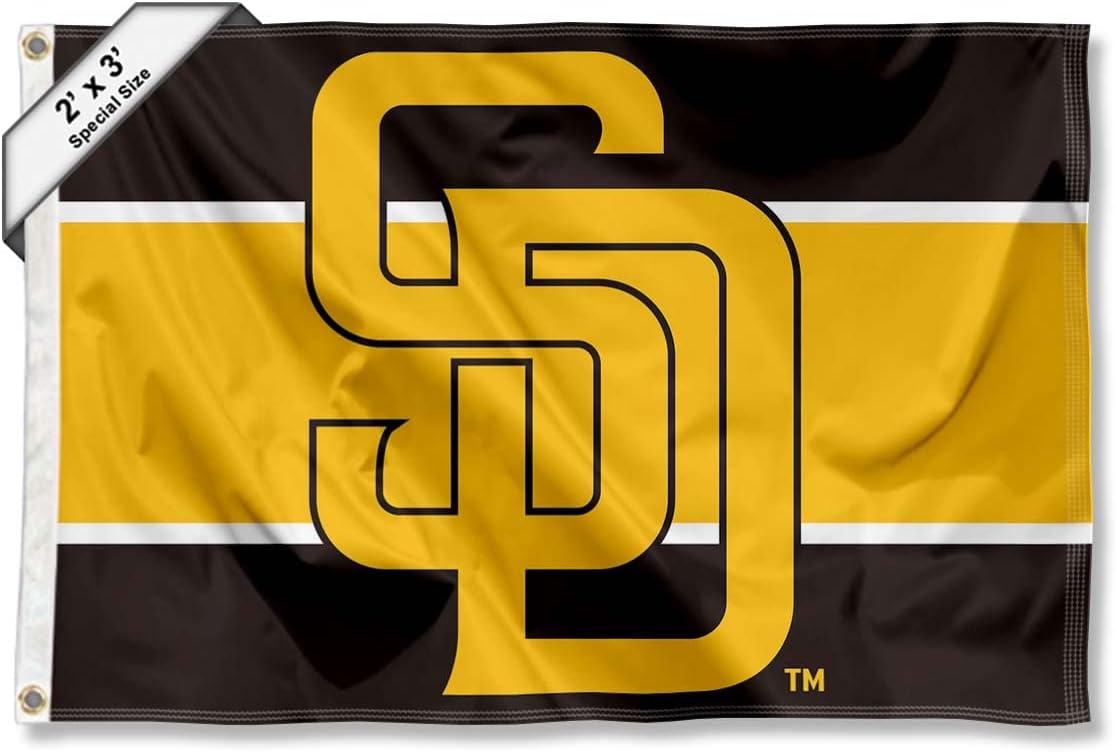 San Diego Padres 2x3 Foot Small Flag