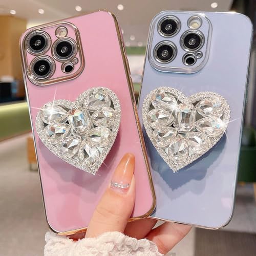Coque Samsung S23 silicone cœur diamant idée cadeau originale