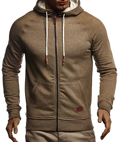 Leif Nelson Men's Slimfit Hooded Jacket | Modern Stylish Fullzip Longsleeve Hoodie Sweatshirt3
