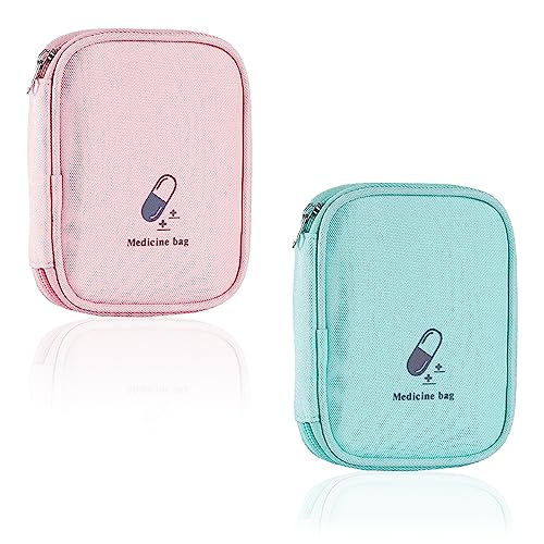 ClcIosis 4 Stück Reiseapotheke Taschen - Medikamententaschen Mit Reißverschluss 18x13cm