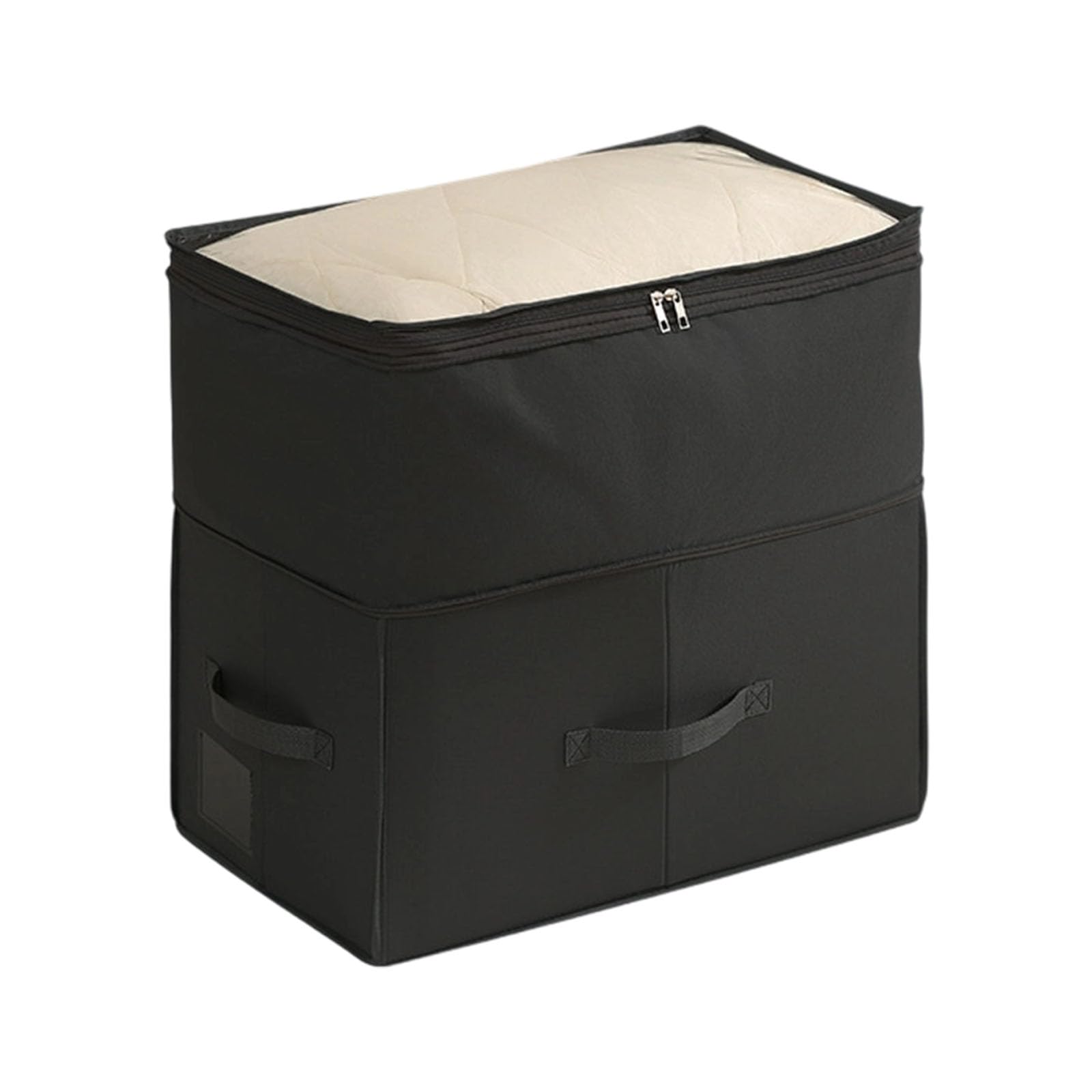 Tsophreniq Multipurpose Organiser Box with Dustproof Lid Oxford Fabric Foldable Storage Container for Home Bedroom Wardrobes Foldable Storage Box