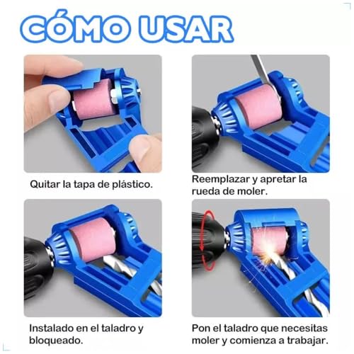 Afiador De Brocas Amolador 2mm A 12,5mm 10 Rebolos Extras Cor Mixed Color