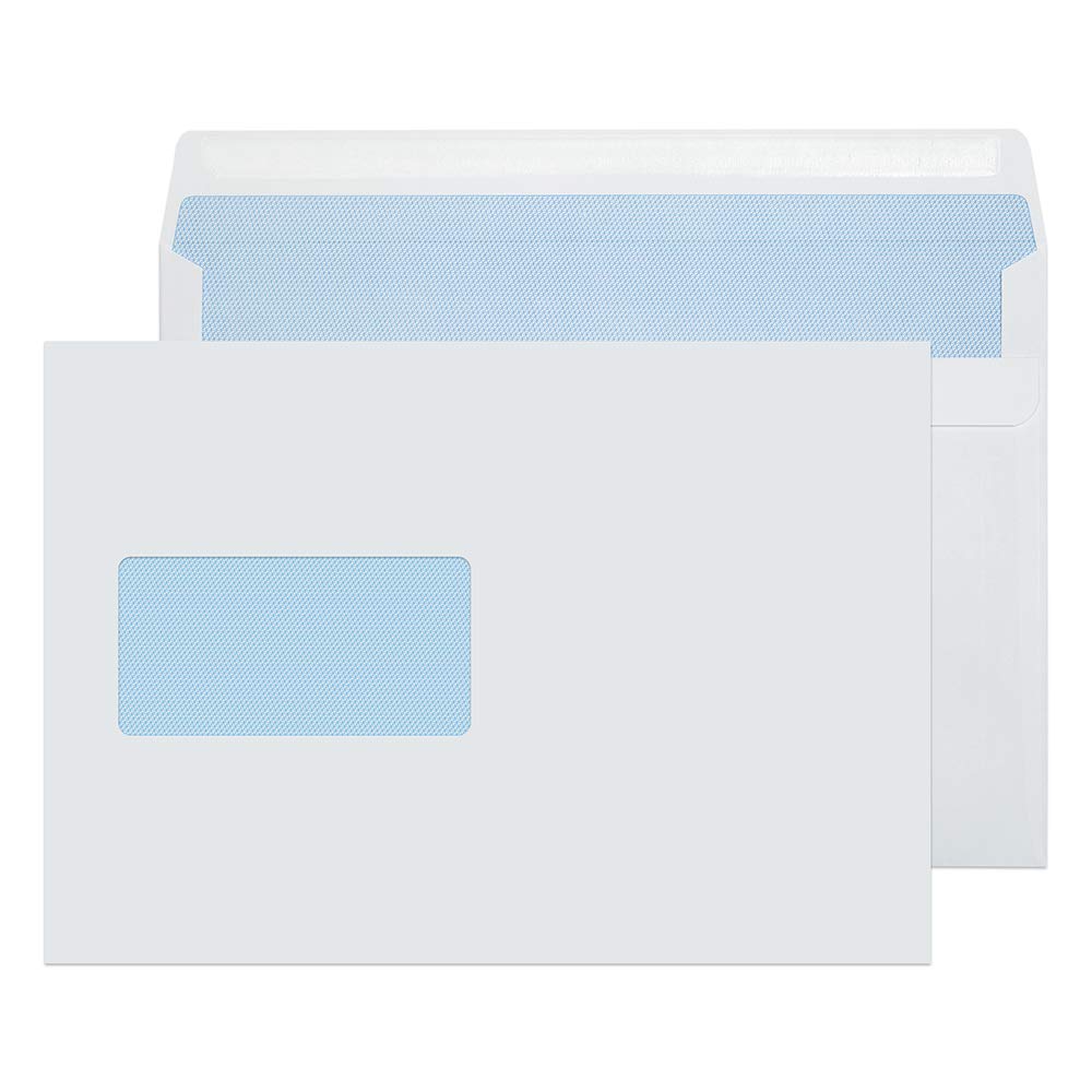 Blake Purely Everyday C5 162 x 229 mm 100 gsm Wallet Self Seal Window Envelopes (22708) White - Pack of 500