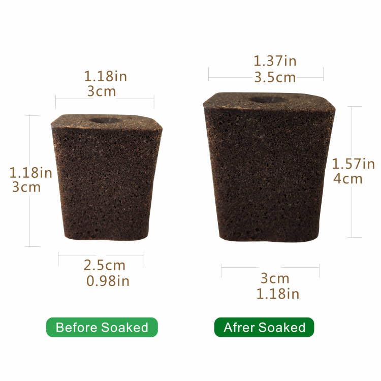 lukandafi Square Hydroponics Grow Sponges 50 Pack - Image 3