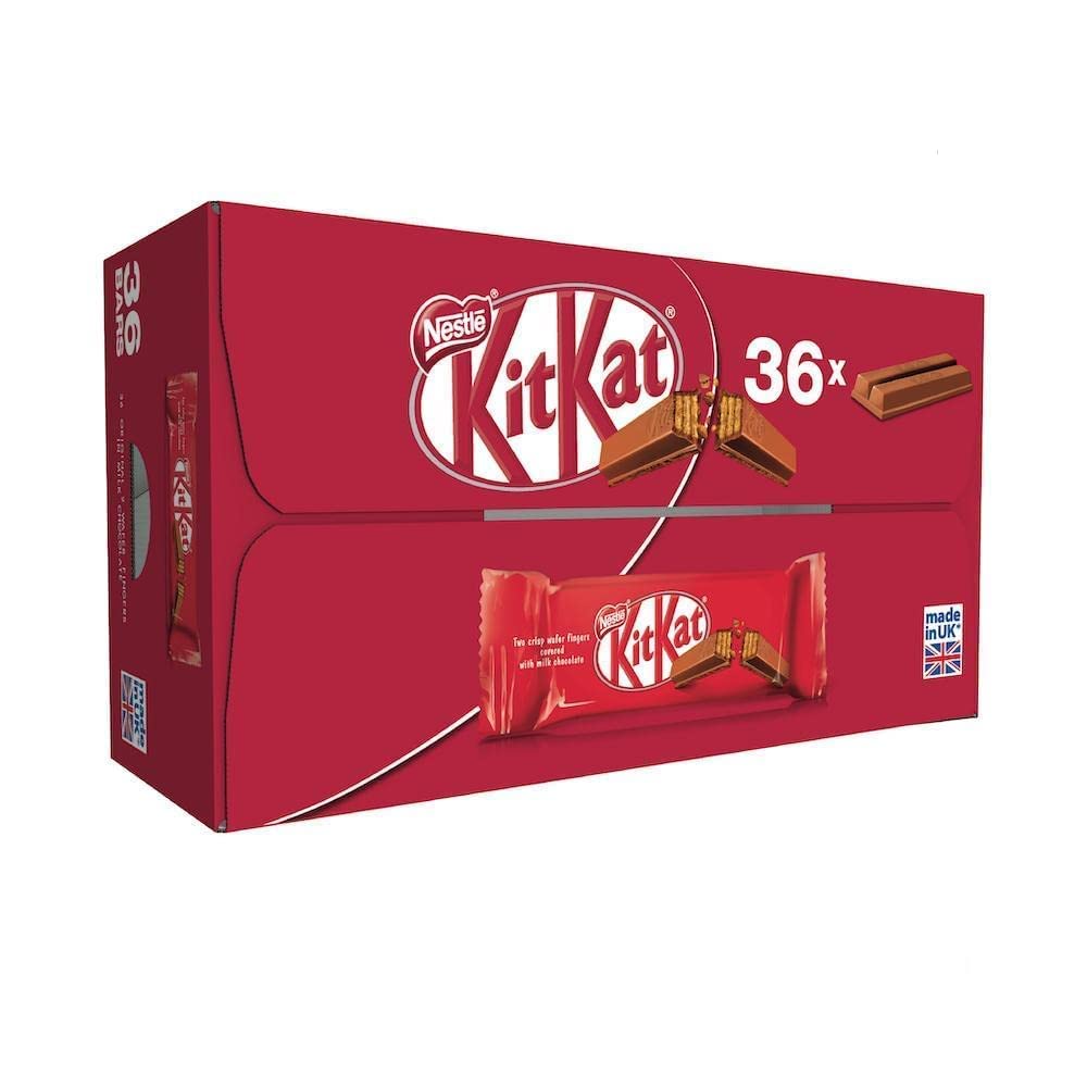 Nestle KITKAT 2 Finger Milk Chocolate Bar Perfect Balance of Smooth Milk Chocolate and Crispy Wafer Take a Moment to Tear, Break, Snap and Enjoy. 36 Pieces 720g Box (U.K) (B0CP5TJH87) Amazon Price History, Amazon Price Tracker