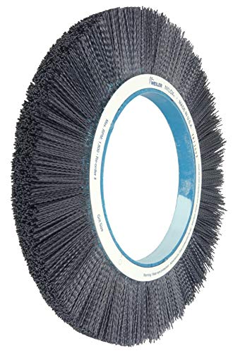 Image of Weiler 84925 Burr-Rx 14 inch Crimped Filament Composite Hub Wheel, .035 /80CG Fill, 7-1 /4 inch Arbor Hole, Made in The USA (Pack of 2)