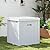 ZYJOYY 51 Gallon Resin Deck Box, Outdoor Storage Box Waterproof for Patio, Garden, Pool, and Deck, Storage Solution for Cushions, Tools, Delivery Packages, White