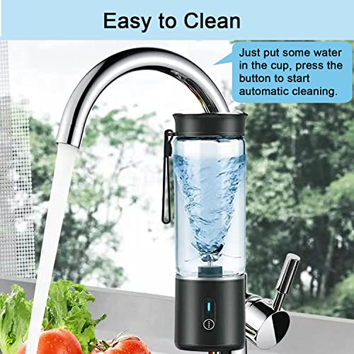 Portable Blender, Personal Blender for Smoothies and Shakes 14Oz Portable Blenders with 6 Blades and Rechargeable USB, Fruit Veggie Juicer Mini Blender Mixer Cup for Travel Sports - Image 8