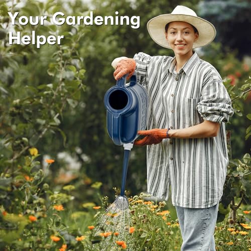 image for Qilebi 2 Gallon Watering Can for Outdoor Plants, Plant Watering Can wi