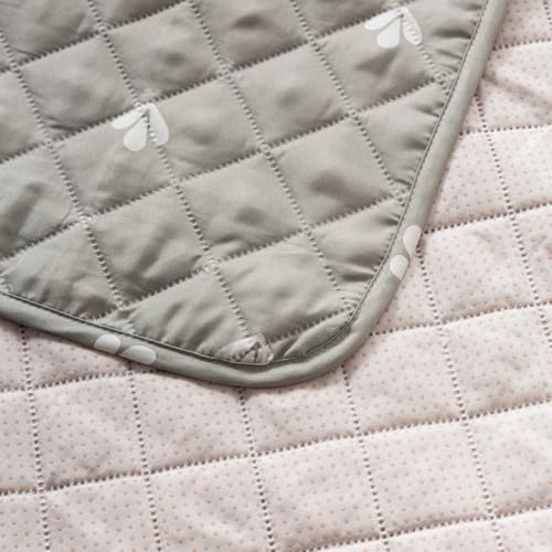 Image of House of Quirk 'Mughal Series' Anti-Slip Sofa Cover Mat with Pocket | Polyester Couch Protector for Pets, Kids & Spills (Neem Buti, 180x120cm, Two Seater)