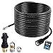 Flexible de nettoyage de tuyaux, 30m, 160-200 bar, adaptateur inclus, buses fixes + rotatives, compatible avec les nettoyeurs haute pression Kärcher K2, K3, K4, K5, K6, K7